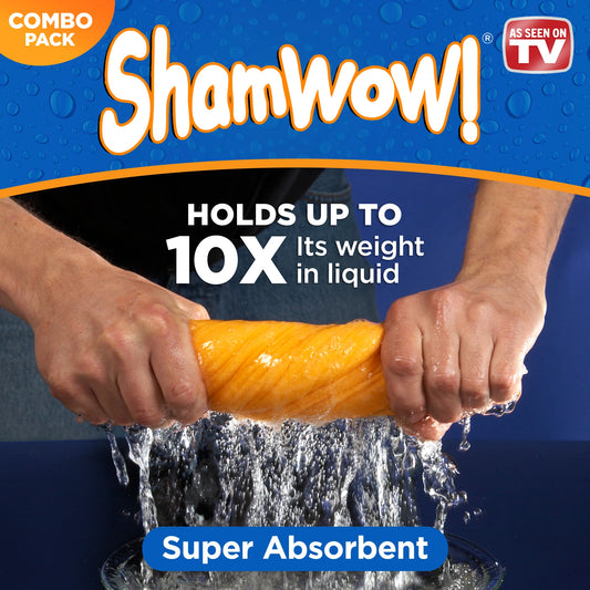 The Shamwow Special Bundle Pack, Includes Large & Mini Towels