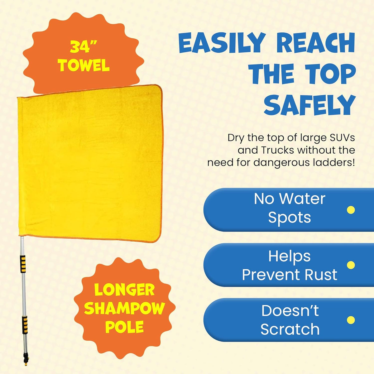 ShamPow Microfiber Towel for Drying Vehicle