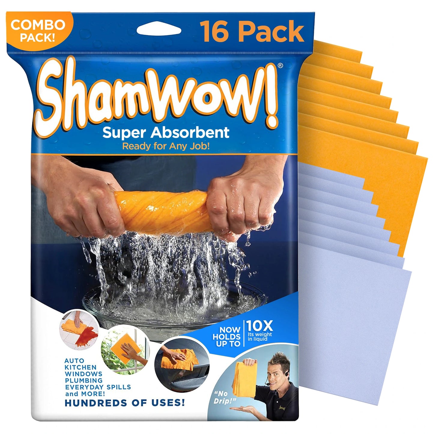 The Shamwow Special Bundle Pack, Includes Large & Mini Towels