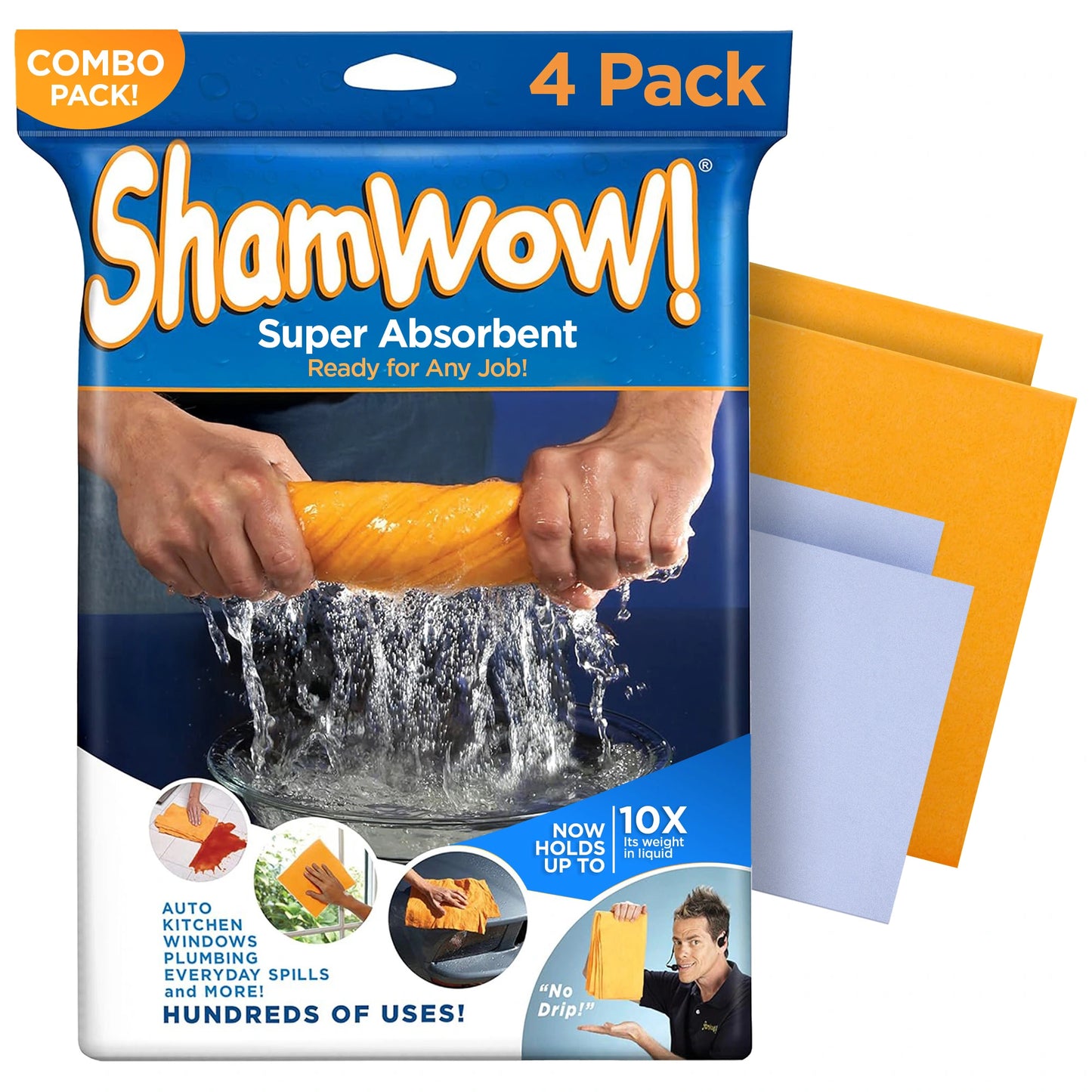 The Shamwow Special Bundle Pack, Includes Large & Mini Towels