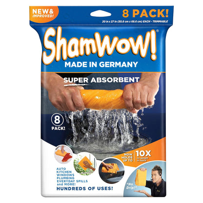The Original ShamWow Cleaning Shammy Cloth - Absorbent Multi-Purpose