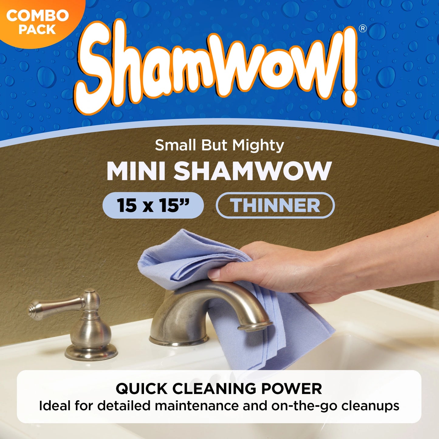 The Shamwow Special Bundle Pack, Includes Large & Mini Towels