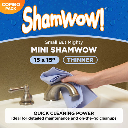 The Shamwow Special Bundle Pack, Includes Large & Mini Towels